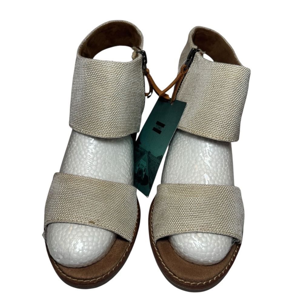 TOMS Women’s Majorca Cutout Sandals – Natural Yarn Dye – Size 8